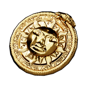 Блестящая пиратская золотая монета